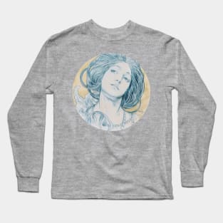 Head of a young woman Long Sleeve T-Shirt